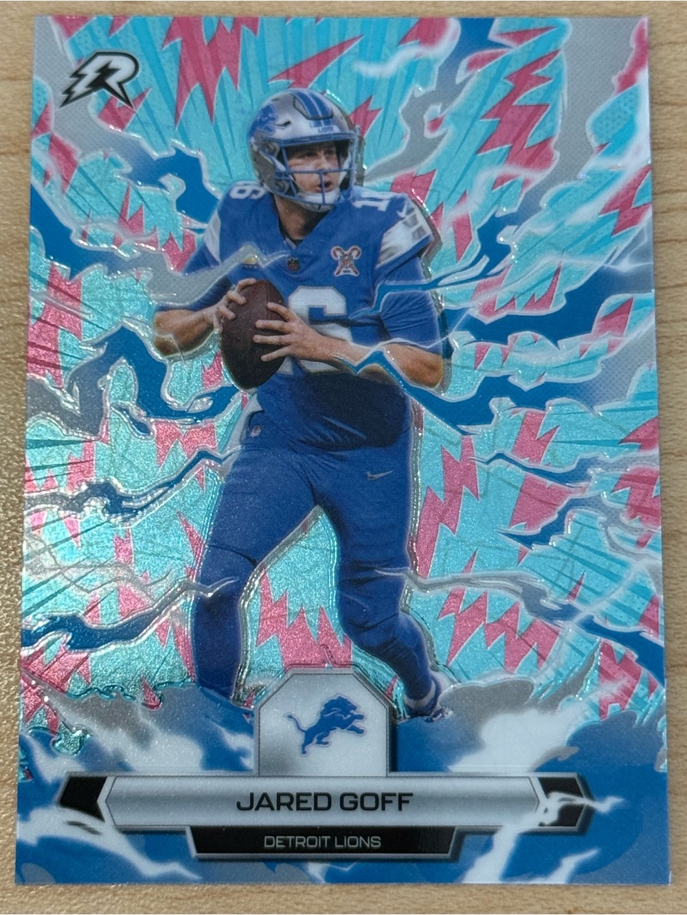 2026 Topps Resurgence Sky Blue And Pink Shock Jared Goff #31